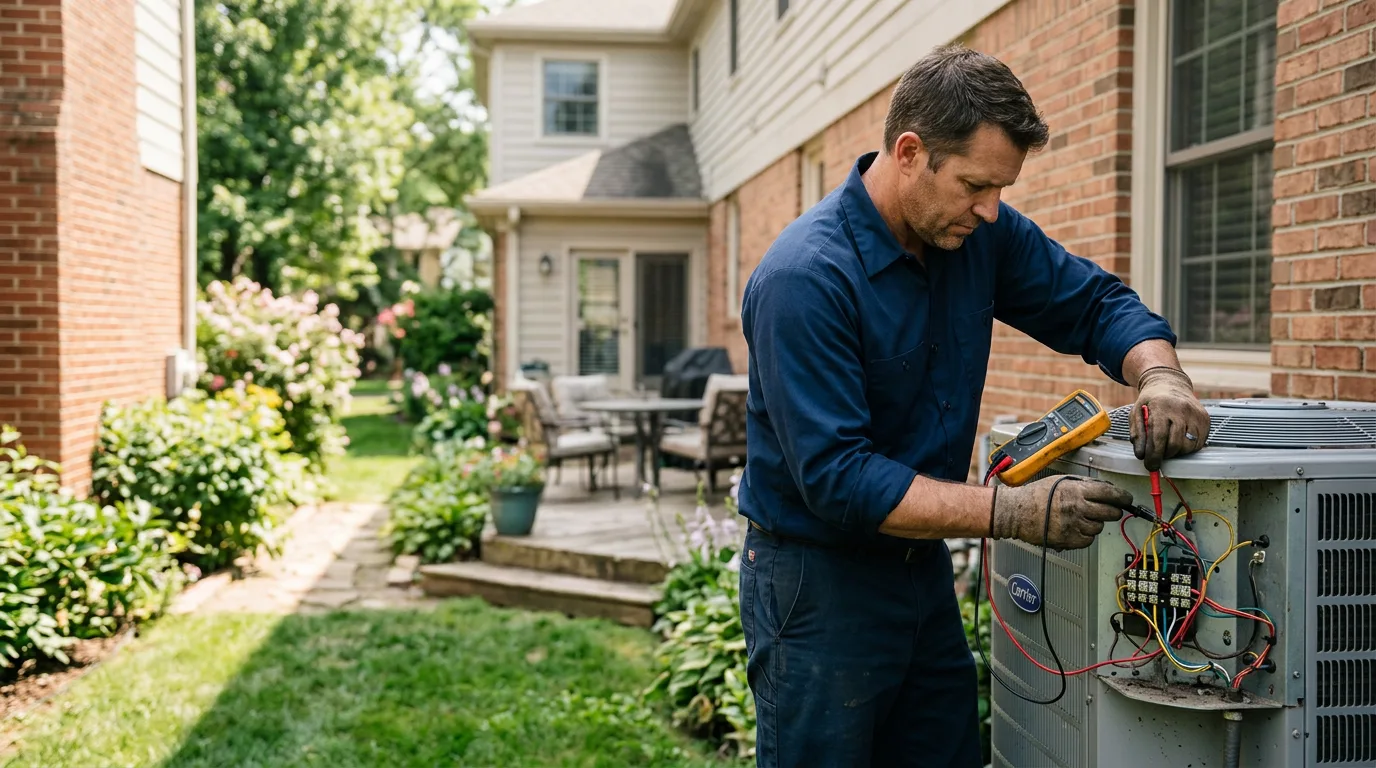 HVAC technician working near Mathias, WV